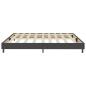 Preview: Boxspring-Bettgestell Grau Stoff 200x200 cm