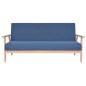 Preview: 3-Sitzer-Sofa Stoff Blau