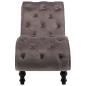 Preview: Chaiselongue Grau Samt