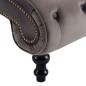 Preview: Chaiselongue Grau Samt