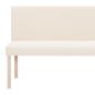 Preview: Sitzbank 139,5 cm Cremeweiß Polyester