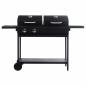 Preview: Gas- und Holzkohle-Grill mit 2 Brennern