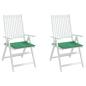 Preview: Gartenstuhl-Kissen 2 Stk. Grün 50x50x3 cm Oxford-Gewebe