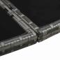 Preview: 7-tlg. Garten-Essgruppe mit Auflagen Poly Rattan Grau