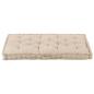 Preview: Palettenkissen Baumwolle 120×80×10 cm Beige