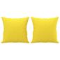 Preview: 2-Sitzer-Sofa mit Zierkissen Hellgelb 140 cm Stoff