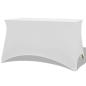 Preview: ARDEBO.de - Stretch-Tischhusse 2 Stk. 243 x 76 x 74 cm Weiß