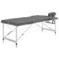 Preview: ARDEBO.de - Massagetisch mit 3 Zonen Aluminiumrahmen Anthrazit 186×68 cm