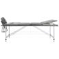 Preview: Massagetisch mit 3 Zonen Aluminiumrahmen Anthrazit 186×68 cm