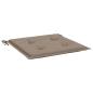 Preview: Gartenstuhl-Kissen 2 Stk. Taupe 40x40x3 cm Oxford-Gewebe