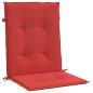 Preview: Gartenstuhlauflagen für Niedriglehner 6 Stk. Rot 100x50x3 cm