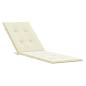 Preview: Liegestuhl-Auflage Creme (75+105)x50x4 cm