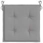 Preview: Gartenstuhl-Kissen 6 Stk. Grau 40x40x3 cm Oxford-Gewebe