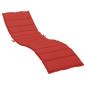 Preview: Sonnenliegen-Auflage Rot 200x50x3 cm Oxford-Gewebe