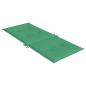 Preview: Gartenstuhlauflagen für Hochlehner 6 Stk. Grün 120x50x3cm Stoff