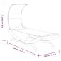 Preview: Sonnenliege mit Dach 100x200x126 cm Bugholz Massiv Anthrazit
