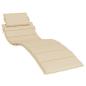Preview: Sonnenliegen-Auflage Beige 186x58x4 cm Oxford-Gewebe