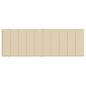 Preview: Sonnenliegen-Auflage Beige 186x58x4 cm Oxford-Gewebe