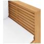 Preview: Gartensessel mit Creme Kissen Massivholz Teak