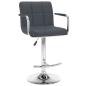 Preview: Barhocker 2 Stk. Grau Kunstleder