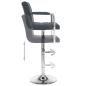 Preview: Barhocker 2 Stk. Grau Kunstleder
