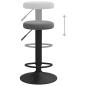 Preview: Barhocker 2 Stk. Dunkelgrau Samt