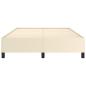 Preview: Bettgestell Creme 140x190 cm Kunstleder