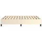 Preview: Bettgestell Creme 140x190 cm Kunstleder