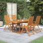 Preview: ARDEBO.de - 5-tlg. Garten-Essgruppe Massivholz Akazie 150-200 cm