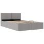 Preview: Stauraumbett Hydraulisch Hellgrau Stoff 120×200 cm