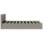Preview: Stauraumbett Hydraulisch Hellgrau Stoff 120×200 cm