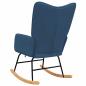 Preview: Schaukelstuhl Blau Stoff