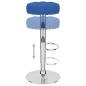 Preview: Barhocker 2 Stk. Blau Stoff