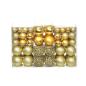 Preview: ARDEBO.de - 100-tlg. Weihnachtskugel-Set 3/4/6 cm Golden