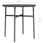 Preview: Beistelltisch Grau 45 cm Poly Rattan