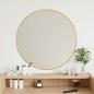 Preview: ARDEBO.de - Wandspiegel Golden Ø 60 cm Rund
