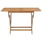 Preview: Gartentisch Klappbar 120x70x75 cm Massivholz Teak