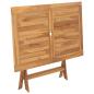 Preview: Gartentisch Klappbar 120x70x75 cm Massivholz Teak
