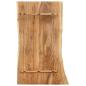 Preview: Tischplatte Massivholz Akazie 100x(50-60)x2,5 cm