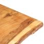 Preview: Tischplatte Massivholz Akazie 100x(50-60)x2,5 cm