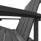 Preview: Adirondack-Gartenstuhl mit Fußteil HDPE Anthrazit