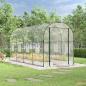 Preview: ARDEBO.de - Gewächshaus Transparent 160x400x190 cm PVC & Stahl