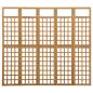 Preview: Spalier/Paravent 5-teilig Massivholz Tanne 201,5x180 cm