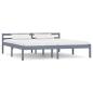 Preview: ARDEBO.de - Massivholzbett Grau Kiefer 160x200 cm
