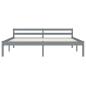 Preview: Massivholzbett Grau Kiefer 160x200 cm