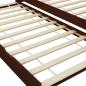 Preview: Ausziehsofa Bettgestell Dunkelbraun Kiefernholz 90×200 cm