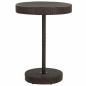 Preview: ARDEBO.de - Gartentisch Braun 75,5x106 cm Poly Rattan