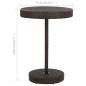 Preview: Gartentisch Braun 75,5x106 cm Poly Rattan