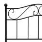 Preview: Bettgestell Schwarz Metall 90×200 cm