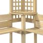 Preview: Eck-Pergola mit Bank Kiefernholz Imprägniert